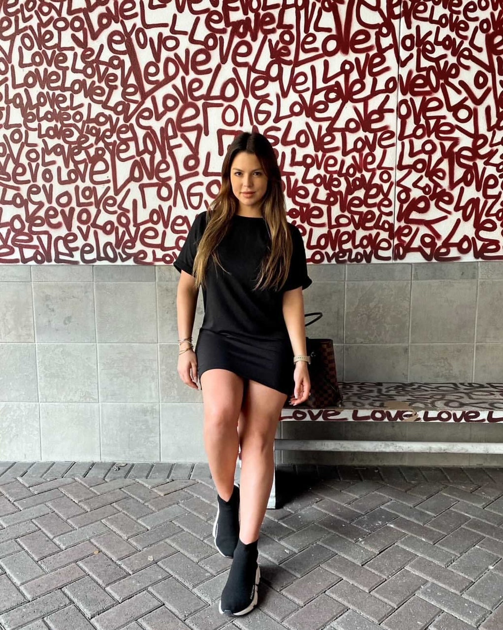 Black Loose Fit Knit Dress